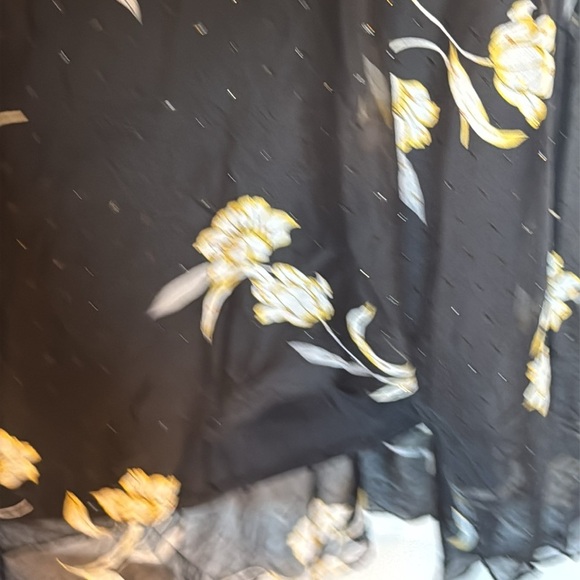 WHBM Halter Clip Jacquard Maxi Dress ophelia floral black - Picture 13 of 15